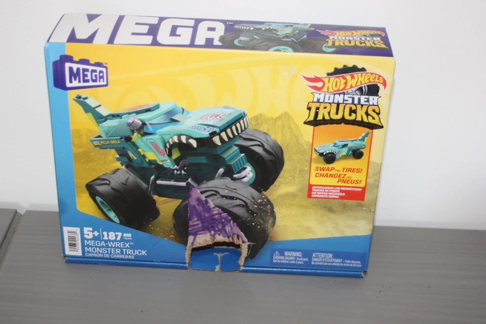 MEGA Hot Wheels Mega Wrex Monster Truck building set  damaged box - Image 4 of 4