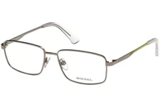 Diesel DL 5375 012 Silver Metal Optical Eyeglasses Frame 56-16-145 DL5375 RX