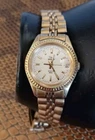 VINTAGE TIMEX INDIGLO QUARTZ WATER RESISTANT LADIES GOLD TONE NOT WORKING