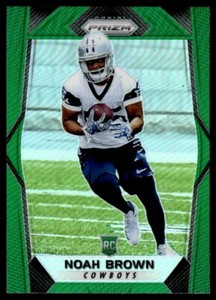 Noah Brown Rookie 2017 Panini Prizm Green #280 NFL Card Dallas Cowboys