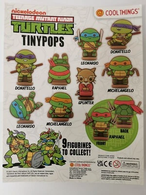 Nickelodeon Teenage Mutant Ninja Schildkröten 2D Minifiguren 9er Set BRANDNEU