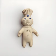 Vintage 1971 Pillsbury Doughboy Collectible Vinyl Rubber Swivelhead 7” Tall