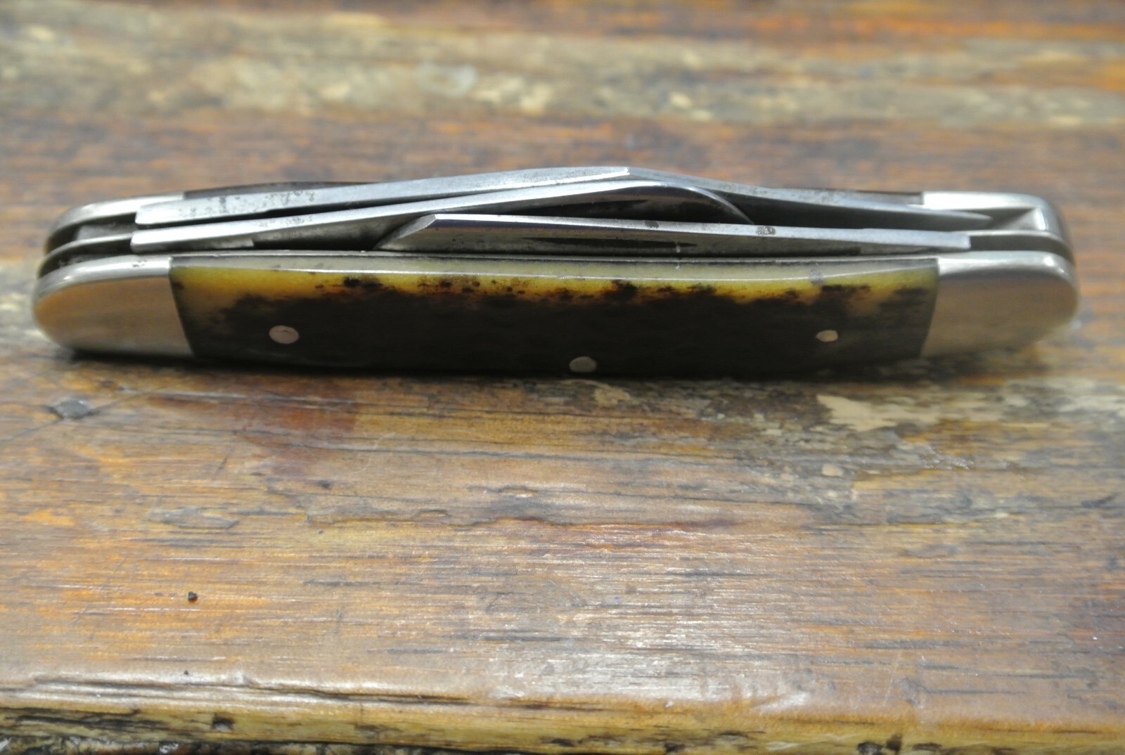 Vintage Case XX 6347 HP Stockman Red Bone Folding Pocket Knife 1 Dot