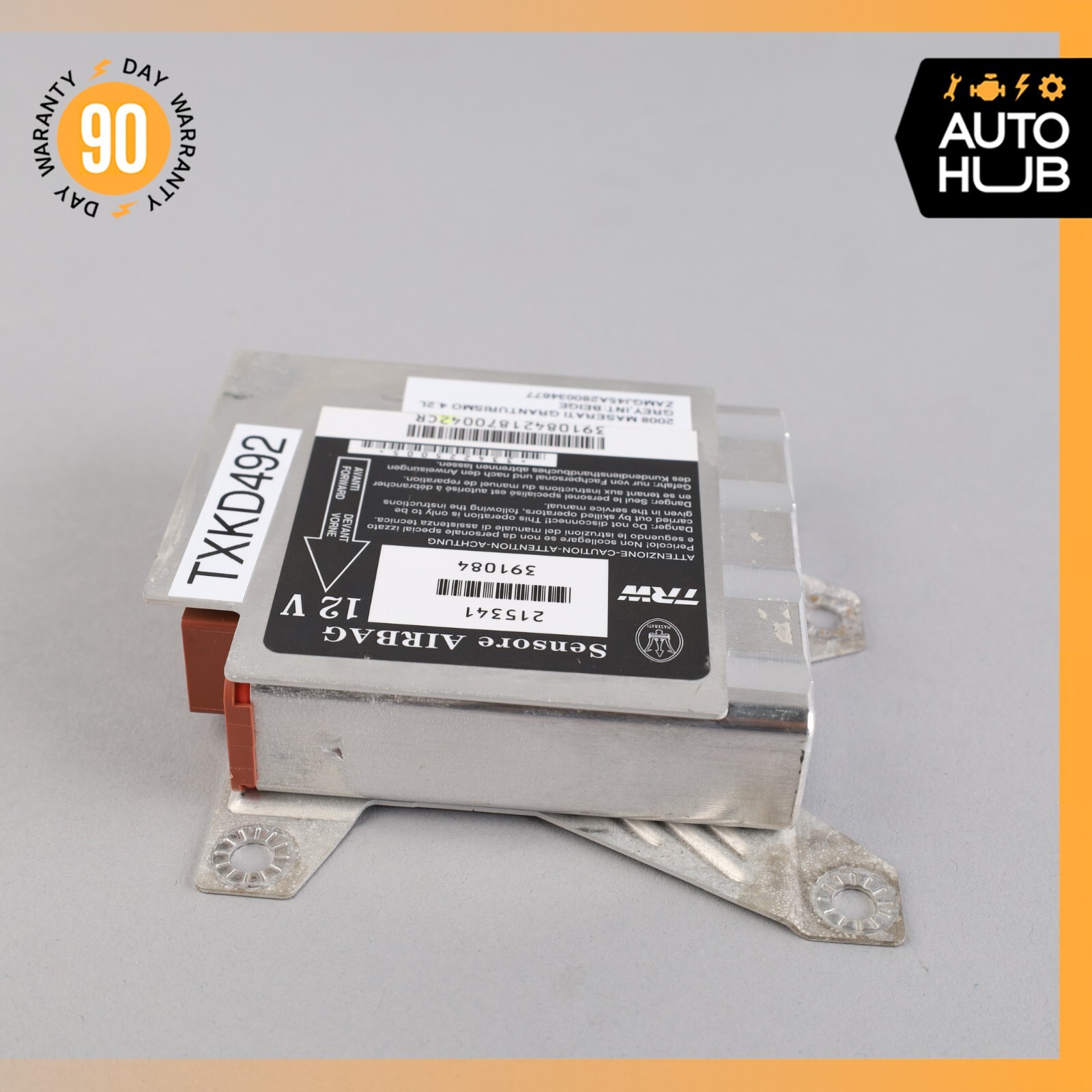 08-14 Maserati Granturismo M145 Airbag Air Bag SRS Control Module Unit OEM