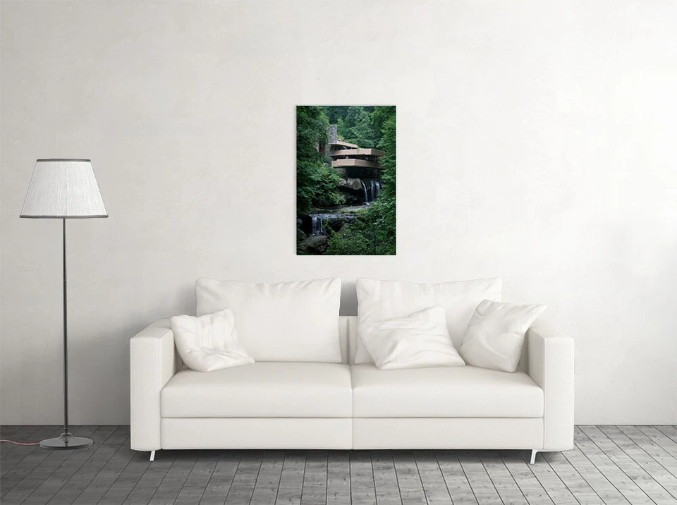 Exterior View Of Fallingwater Landscape Photo Wall Art Home Decor - POSTER 20x30 - Image 2 of 3