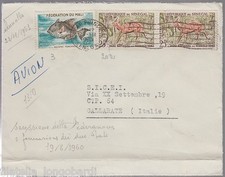 Airplane letter with mixed stamps from Mali and Senegal 23/11/1961 -PT16