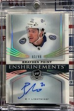 2018-19 UD THE CUP BRAYDEN POINT, #E-BP, AUTO, ENSHRINEMENTS, SERIAL #83/99