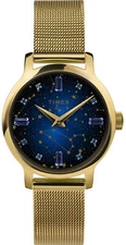 Timex TW2V51900 Transcend Celestial Women's Analog Watch Gold-Tone Bracelet