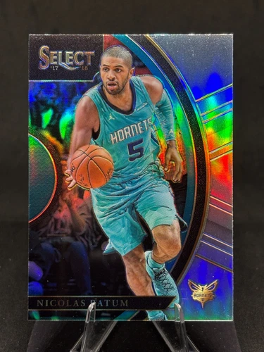 Nicolas Batum 2017-18 Panini Select Concourse Silver Prizm #20 Charlotte Hornets