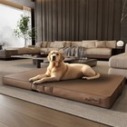 Large 3D Innovative Dog Bed Microfiber Leather Orthopedic Pet Bed Anti-scratch