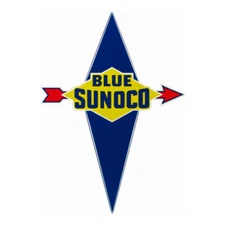 Blue Sunoco 20.5" Die Cut Vinyl Decal (DC132)