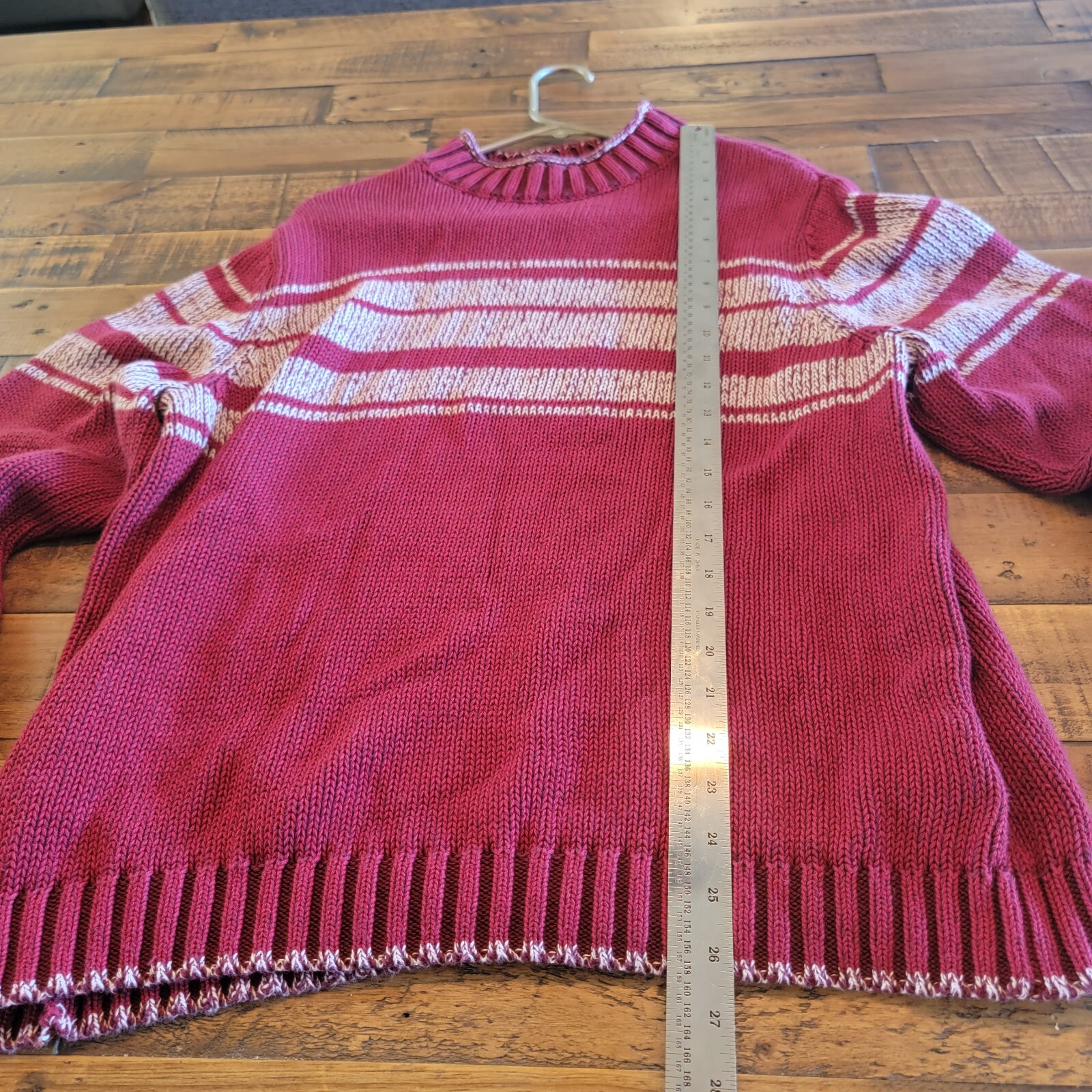 Pendleton Women's Mockneck Red Cotton Sweater XL … - image 5