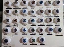 ACRYLIC LIFE LIKE DOLL EYES  20mm HALF ROUND