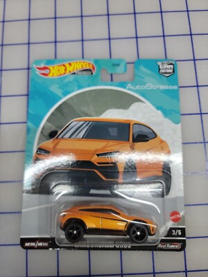 Lamborghini Urus Orange Metallic With Graphics Auto Strasse Series Diecast 