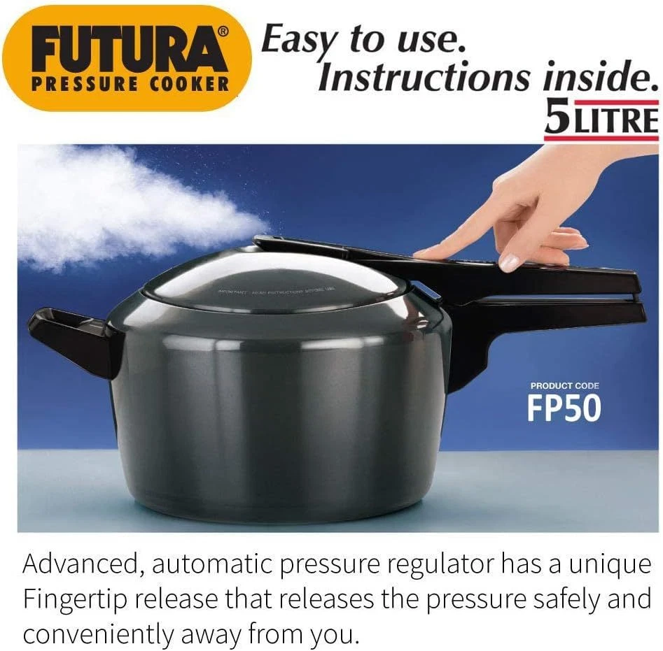 HAWKINS F10 Hawkins Futura Hard Anodised Pressure Cooker 5 L 5
