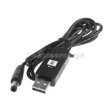 DC-DC USB 5V to 9V DC Jack 5.5mmx2.1mm Step-up Power Module Converter Cable Cord