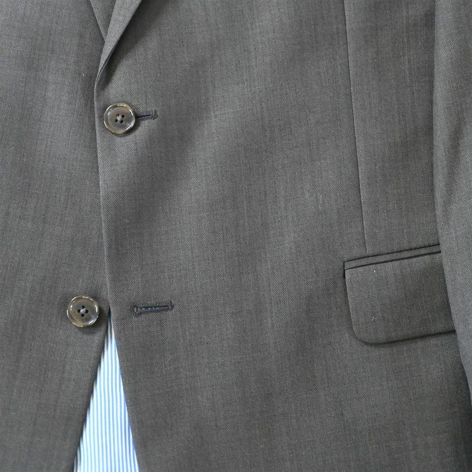 Tommy Hilfiger 44R Verde Oliva 100% Lana Piel de Tiburón Hombres Blazer Chaqueta Abrigo Deportivo Foto 3 de 4