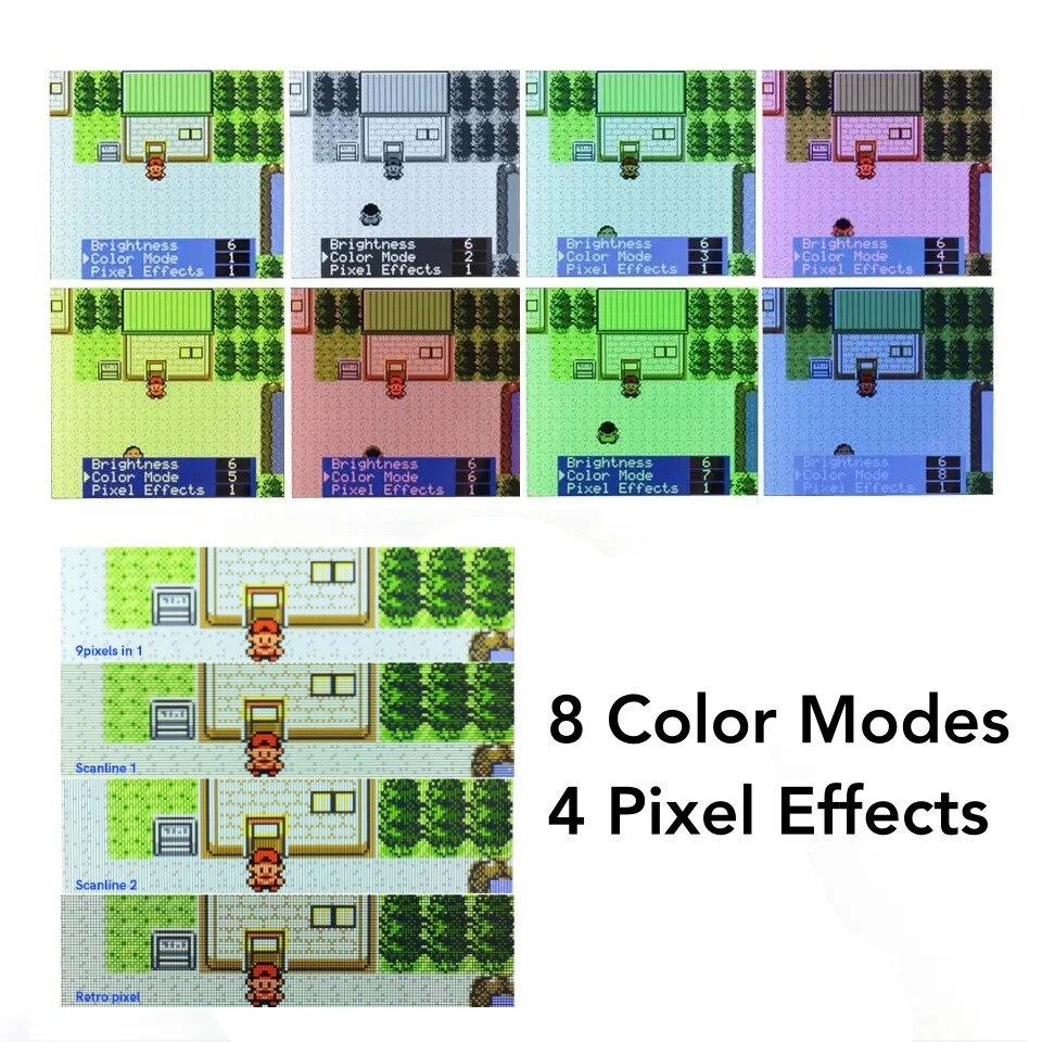 Gameboy Color 2.45" IPS Backlight NO SOLDER True Drop in Kit for Game Boy GBC - Image 2 of 4