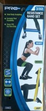 Pro Strength - Resistance Band Set: Light, Medium  Heavy Color Coded  3-Pack 