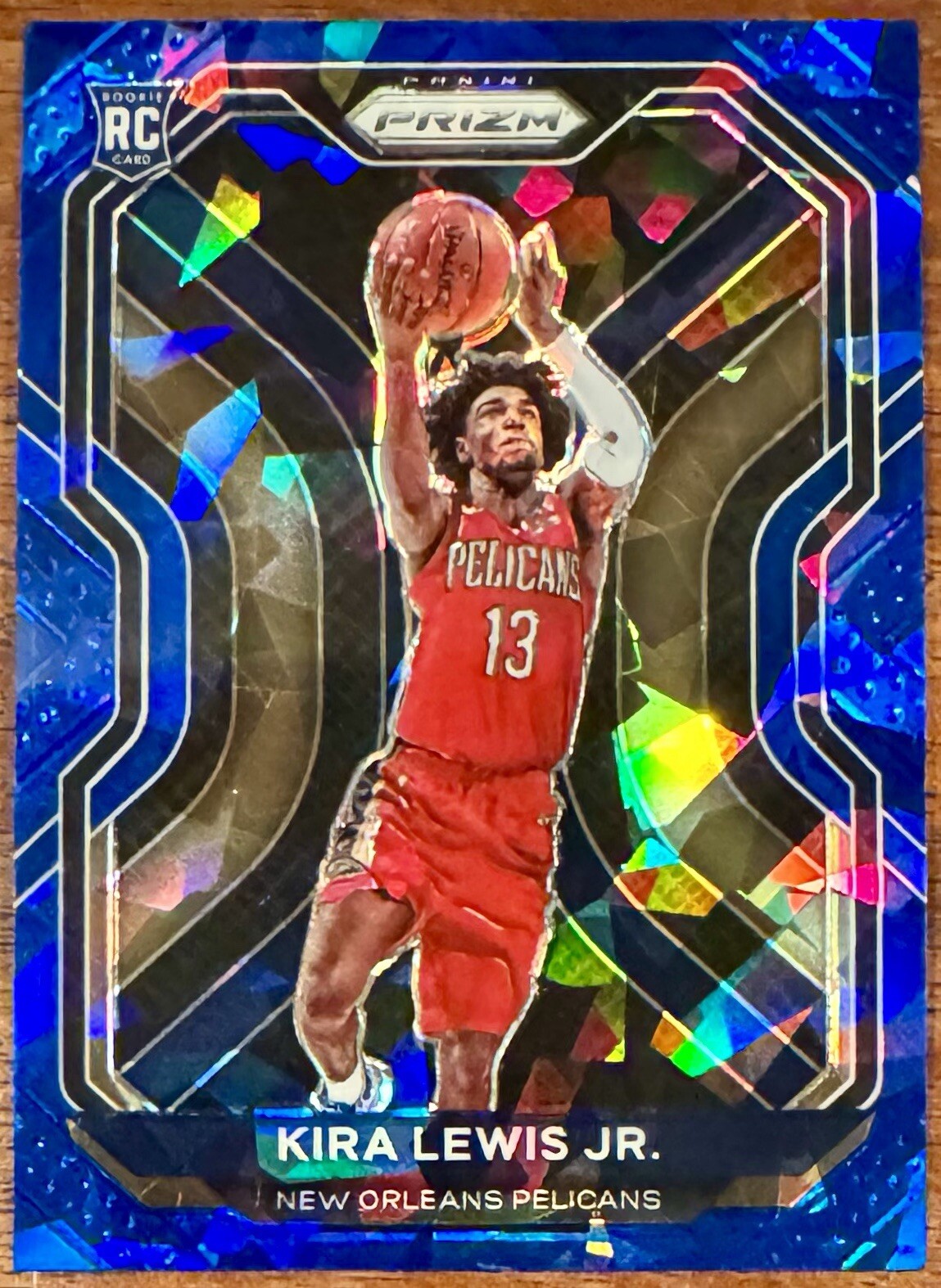 2020-21 Panini Prizm Blue Ice Prizm /125 Kira Lewis Jr #272 Rookie RC Pelicans