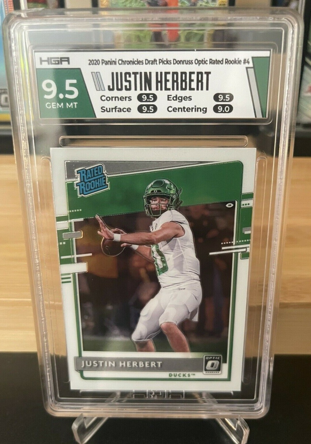 2020 Chronicles Draft Justin Herbert Donruss Optic #4 PSA 10 Gem Mint RC 💎🔥