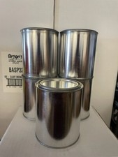 Empty Metal Quart 32oz Paint Cans with Lids - Set Of 5