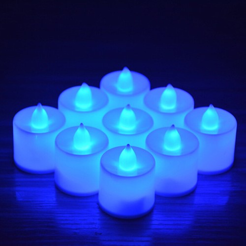1-48X LED Gefälschte Kerzen Flackern FFlammenloses Teelicht für Decor Home Party - Bild 15 von 18