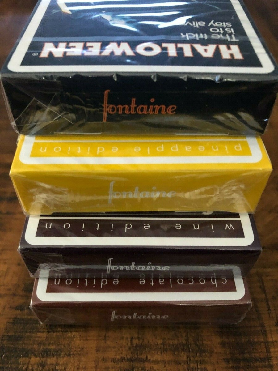 fontaine 4デックセット RARE Fontaine Playing Cards SET Chocolate, Wine, Halloween