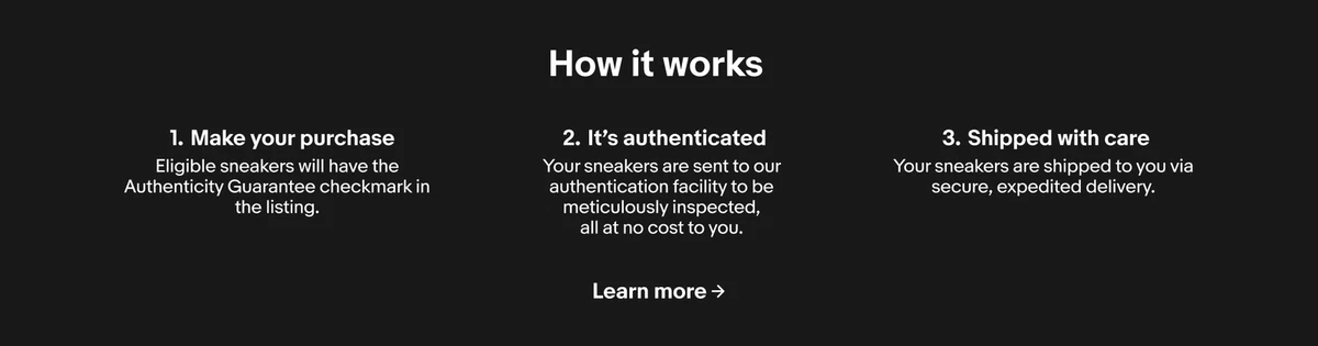 Shop with Authenticity Guarantee.