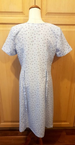 Vintage, Target, Size 10, Button Up, Blue Floral, Tea Party / Picnic Dress - GUC - Picture 7 of 12