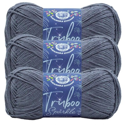 Lion Brand Orchard Truboo Sparkle Yarn ''Thunder'' 3 pack