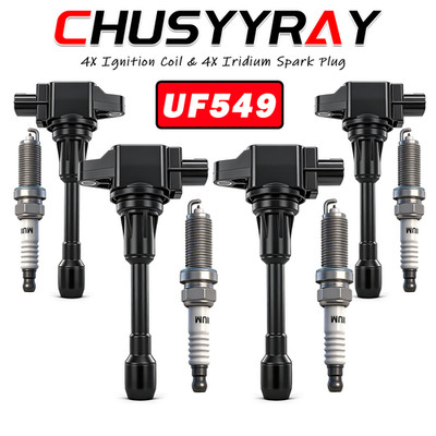 4x Ignition Coil & 4x IRIDIUM Spark Plug Set For Nissan Altima Sentra 2.5L USA