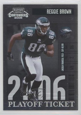 2006 Playoff Contenders Playoff Ticket 59/199 Reggie Brown #74 0q3