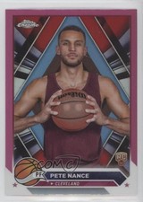 2023-24 Topps Chrome Pink Refractor Pete Nance #144 16az