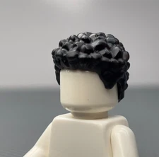 LEGO Black Minifigure Hair Coiled Short Curly Figure Part 36060 (x1)