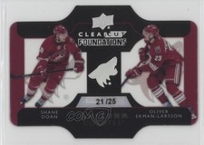 2014 Upper Deck Clear Cut Foundations 21/25 Oliver Ekman-Larsson Shane Doan 0c3