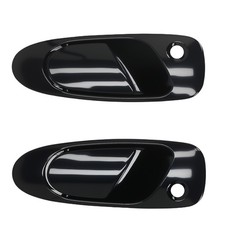 Front Door Handle Black Plastic For Honda Civic Del Sol 1993-1997 2pcs
