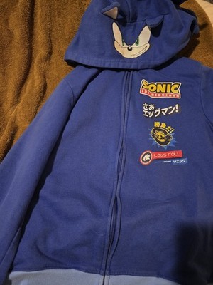 OFFICIAL SONIC THE HEDGEHOG FULL-ZIP COSTUME HOODIE SWEATSHIRT - KIDS MEDIUM (8)