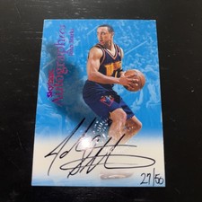 1999-00 Skybox Premium Autographics John Starks Auto /50
