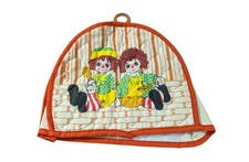 Vintage Toaster Cover Raggedy Ann Andy Quilted Wood Ring Retro Kitchen Decor N