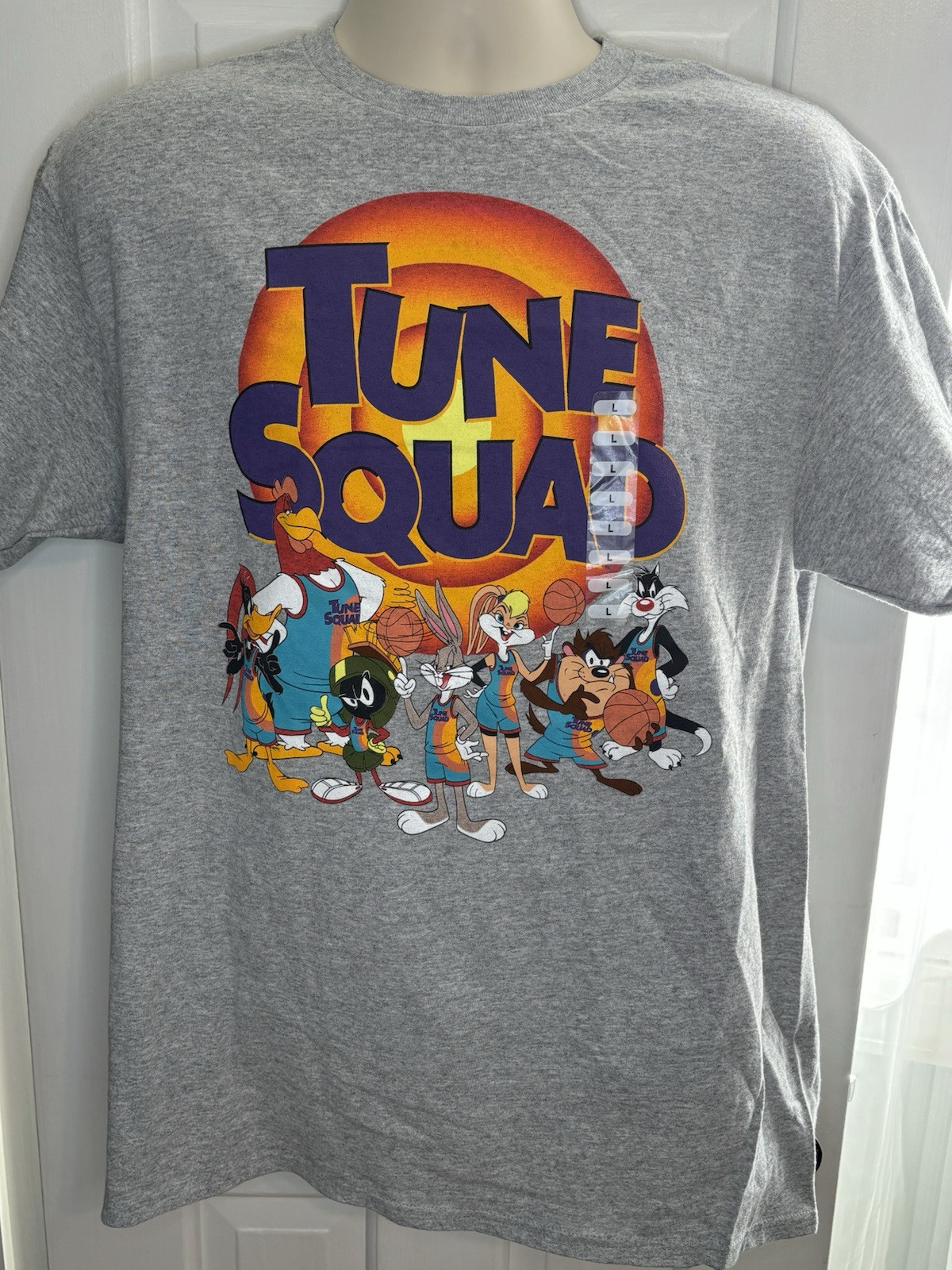 NWT Space Jam Tune Squad Looney Tunes Gray T-Shirt Men's Size Large