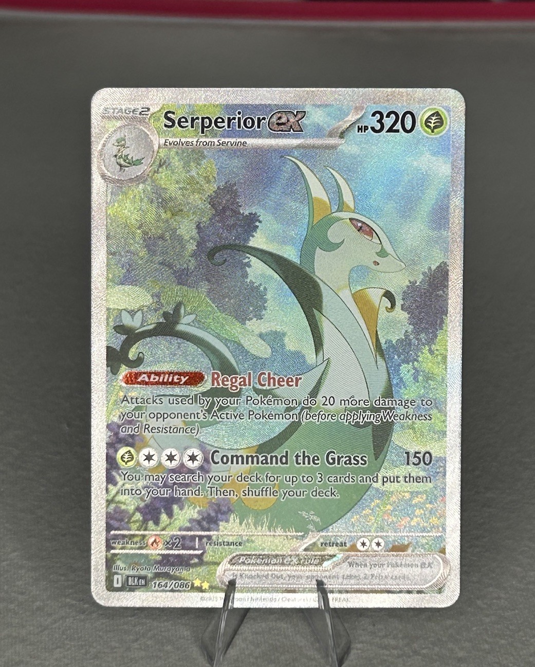 Pokemon TCG Black Bolt Special Illustration Rare Serperior EX 164/86 (LP)