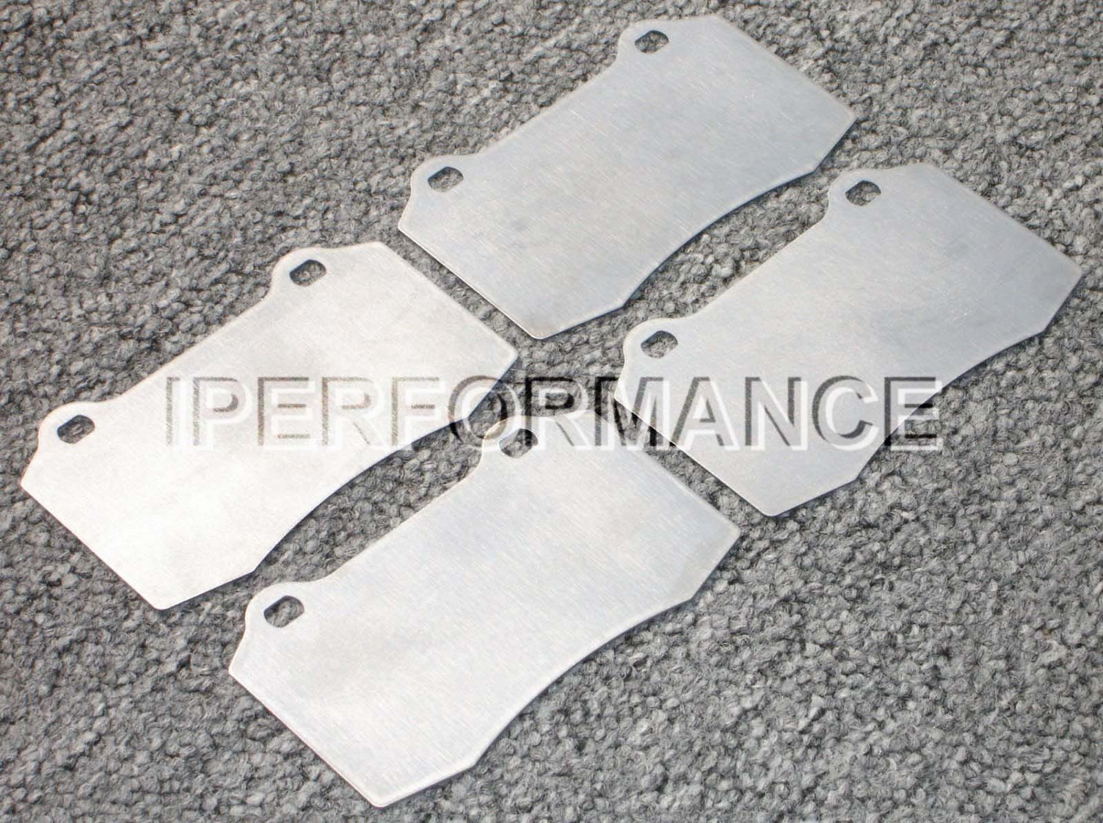 Titanium Brake Pad Shim Heat Shield Set for Maserati Gran Tourismo 08-16; B Rear