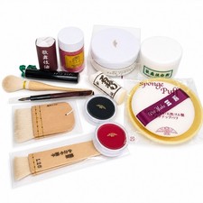 Geisha, Maiko or Kabuki White Oshiroi Shiro-Nuri 14 Item Professional Makeup Set