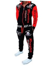 Men  s Hoodie Tracksuit Set 2 Pieces Casual Athletic Warm Sweatsuits Small Red