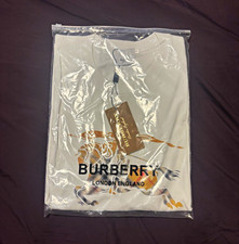 White Burberry shirt size L with tags