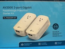 NEW TP-Link Accessory TL-PA9020P KIT AV2000 2 Port Gigabit Passthrough Powerline