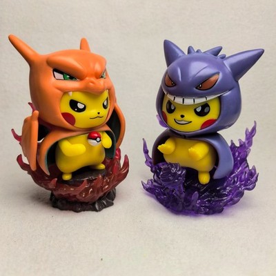 12cm Pikachu Figure Gengar Charizard, Cute Anime Model Statue Collection Gift