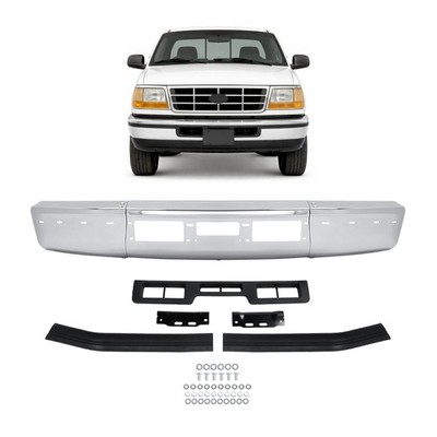 ALMULOO Front Bumper Set Bracket & Face Bar & Molding Compatible with 1992-19...