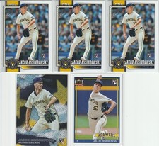 5 CARD LOT OF MISC. JACOB MISIOROWSKI  BASEBALL CARDS WITH ROOKIES